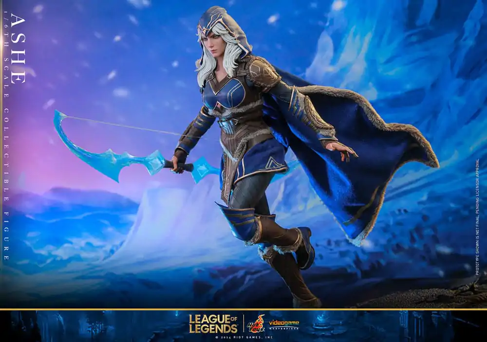 League of Legends Figurina de acțiune de capodoperă Joc Video 1/6 Ashe 28 cm poza produsului