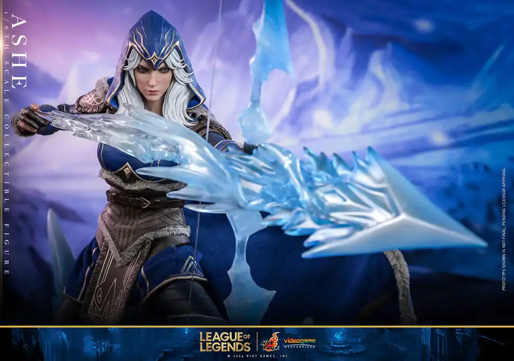 League of Legends Figurina de acțiune de capodoperă Joc Video 1/6 Ashe 28 cm poza produsului