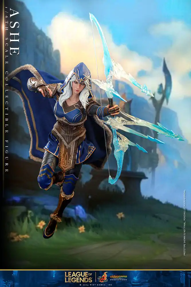 League of Legends Figurina de acțiune de capodoperă Joc Video 1/6 Ashe 28 cm poza produsului