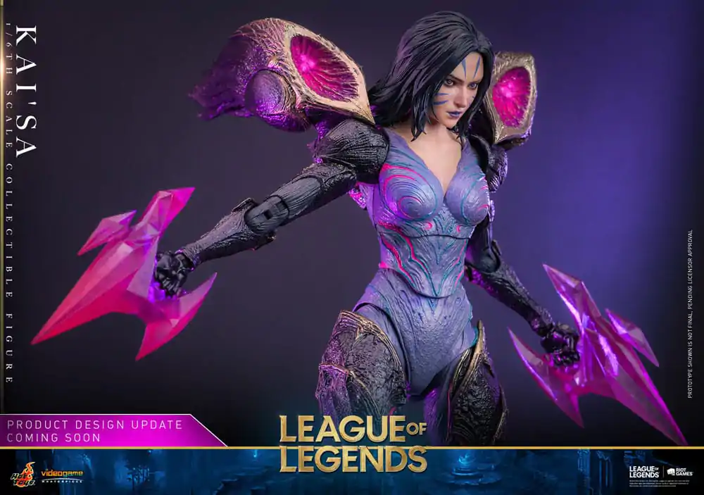 Figurină de acțiune de capodoperă joc video League of Legends 1/6 Kai'Sa 29 cm poza produsului