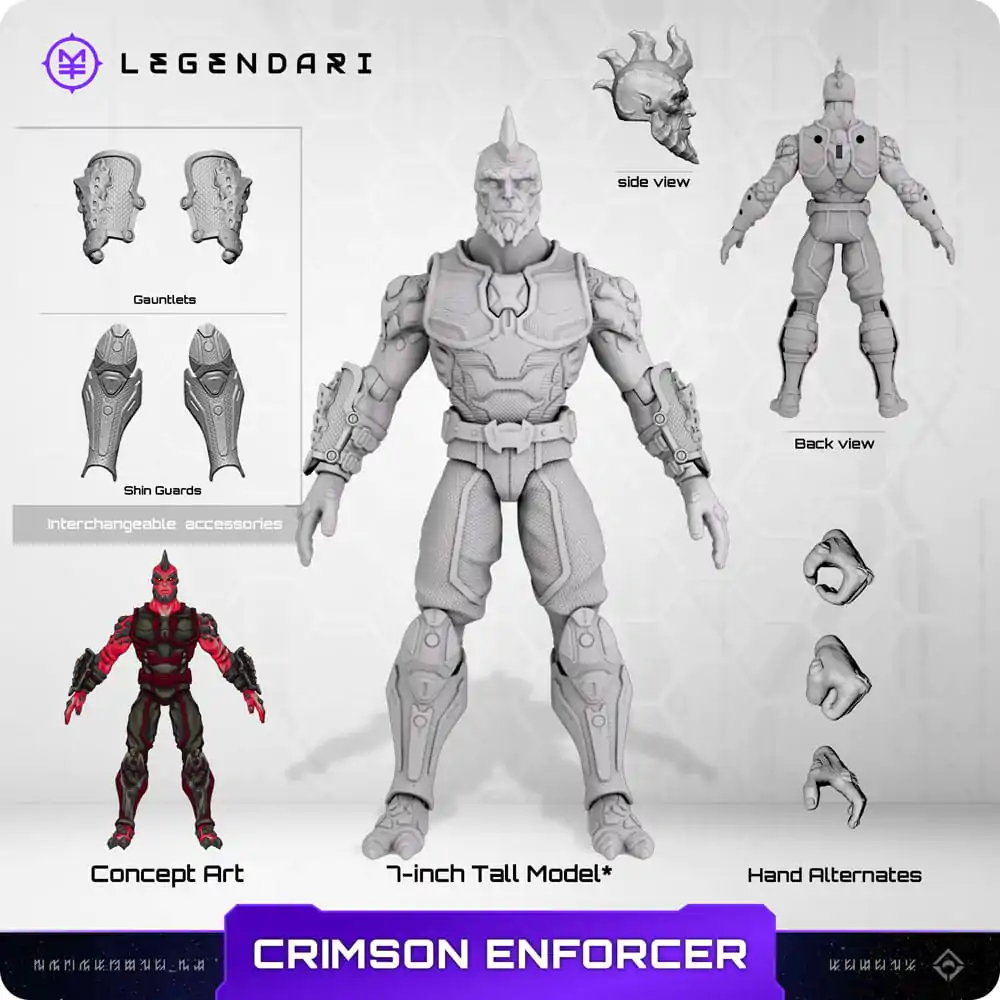 Figurină de acțiune legendară 1/10 Crimson Enforcer 18 cm poza produsului