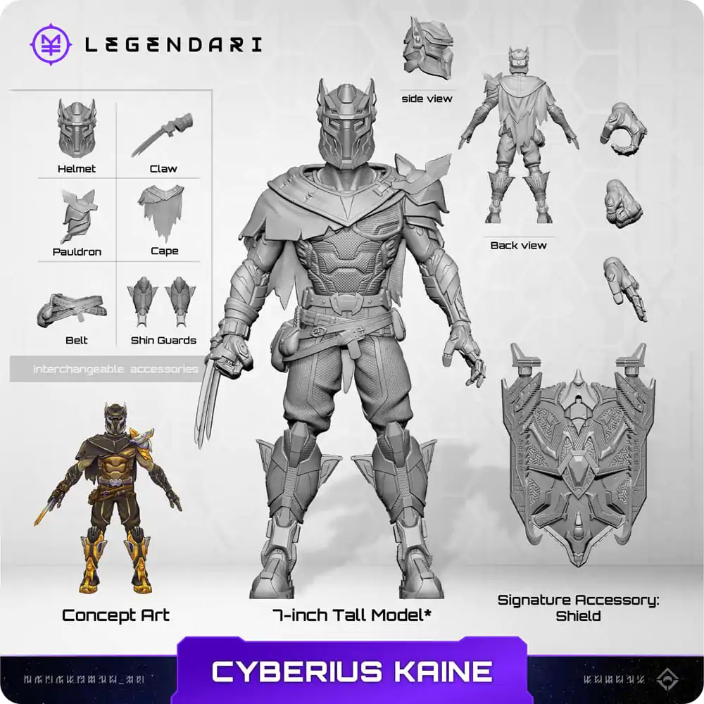 Figurină de Acțiune Legendară 1/10 Cyberius Kaine 18 cm poza produsului