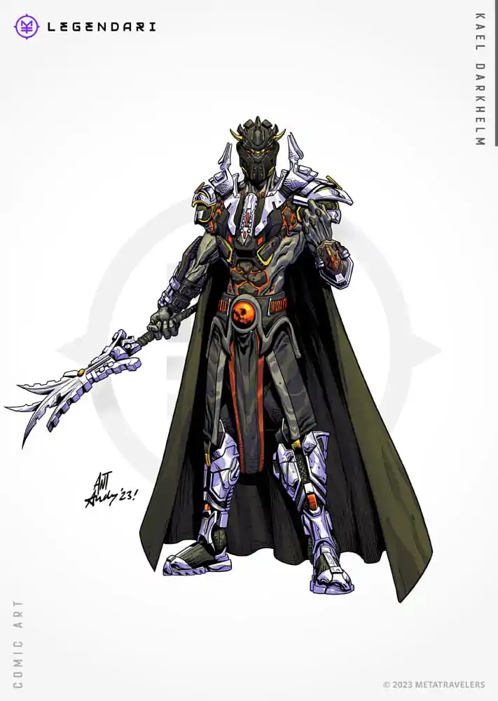 Figurină de acțiune legendară 1/10 Kael Darkhelm 18 cm poza produsului