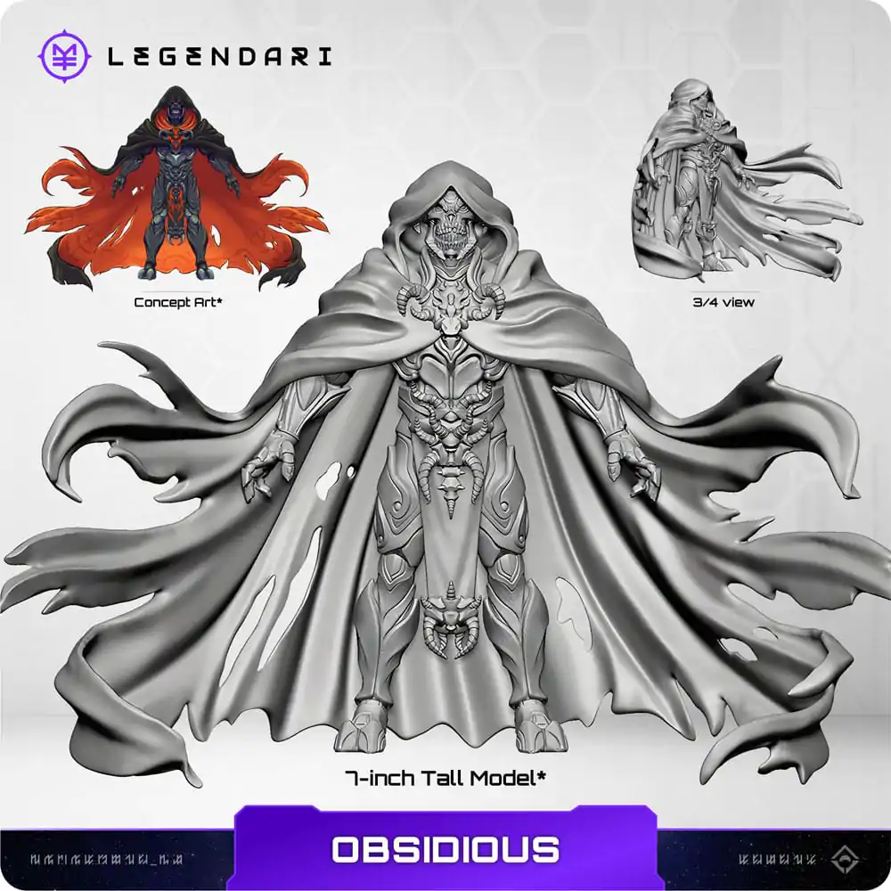 Figurină de acțiune Legendari 1/10 Obsidious 18 cm poza produsului