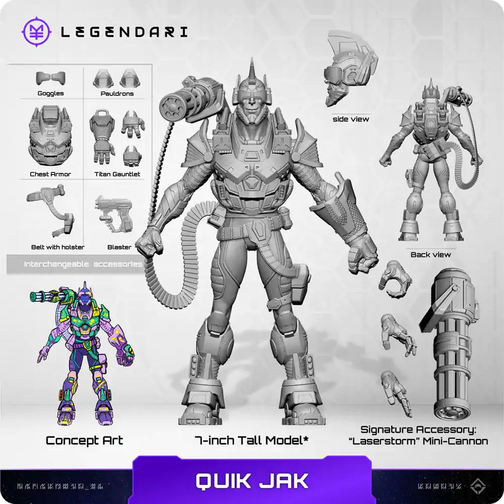 Figurină de acțiune legendară 1/10 Quik Jak 18 cm poza produsului