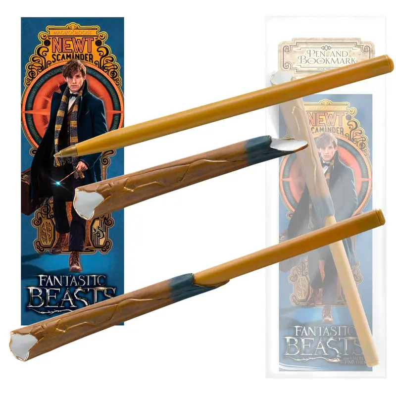 Fantastic Beasts Newt Scamander pix bagheta si semn de carte poza produsului