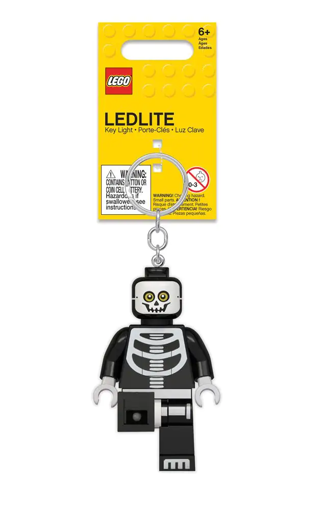 Breloc LEGO Classic cu schelet luminos 8 cm poza produsului