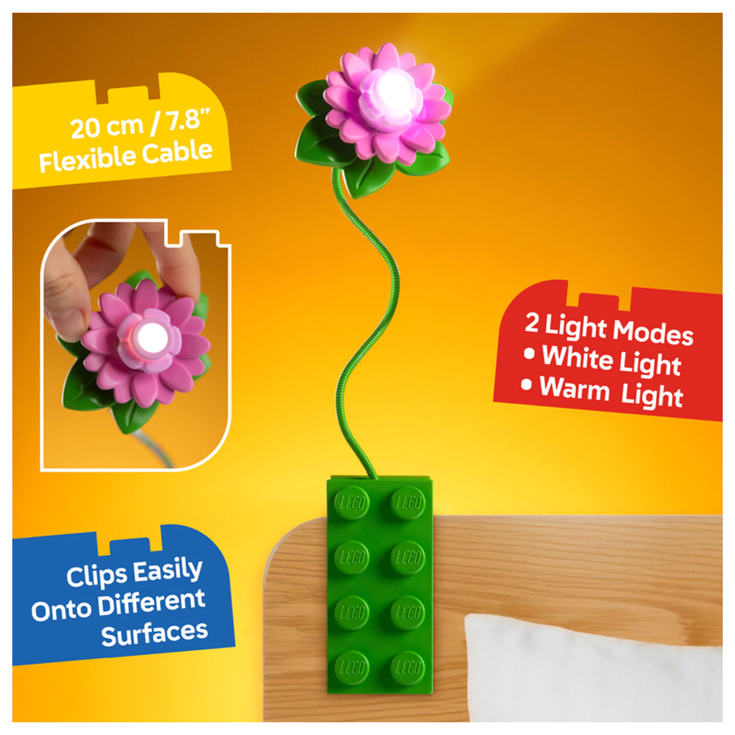 LEGO Flower Book Light 20cm poza produsului