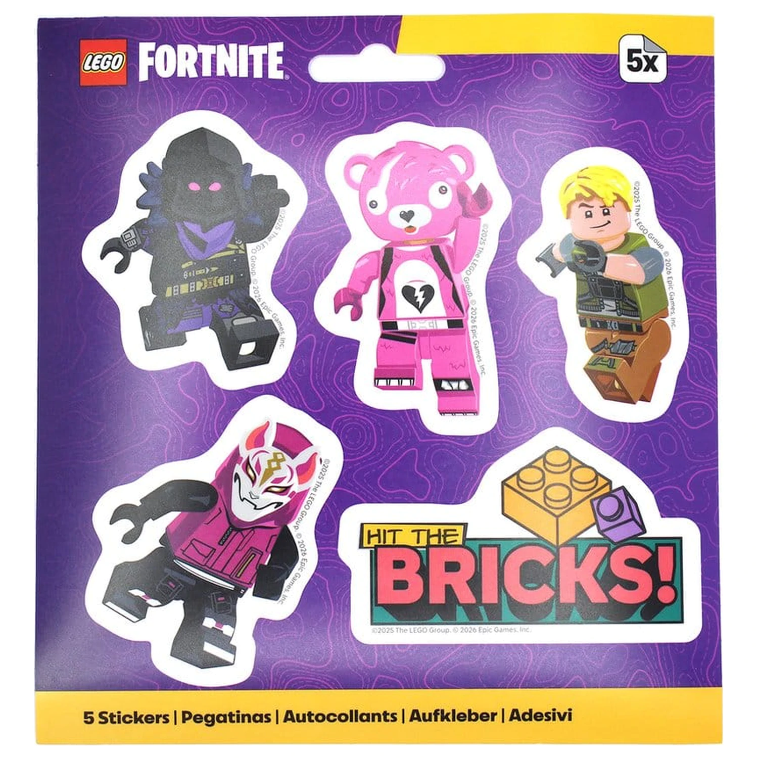 Lego Fortnite Sticker Set Hit The Bricks poza produsului