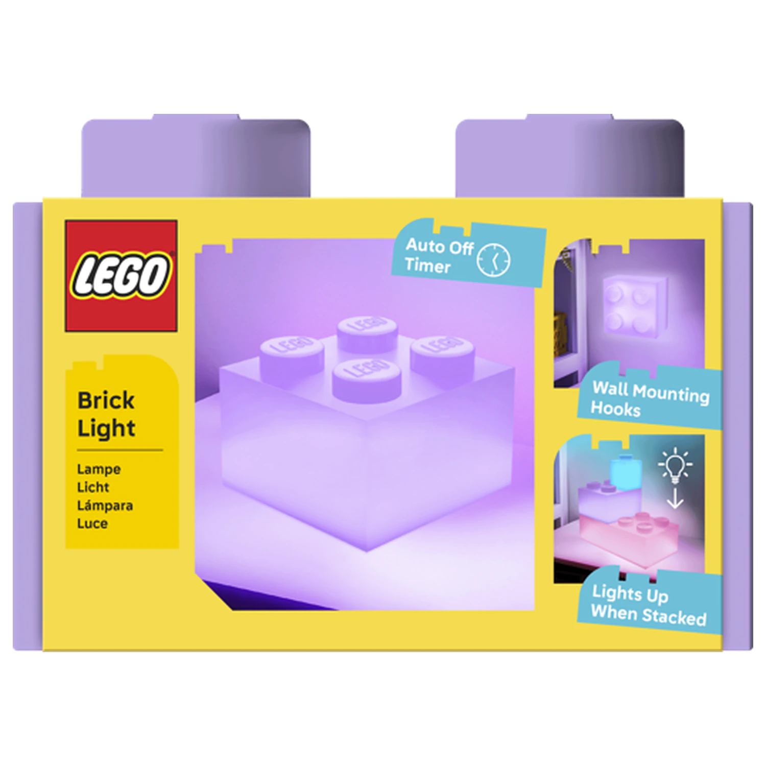 LEGO Cărămida LILAC 2x2 deschisă de 15x15cm poza produsului