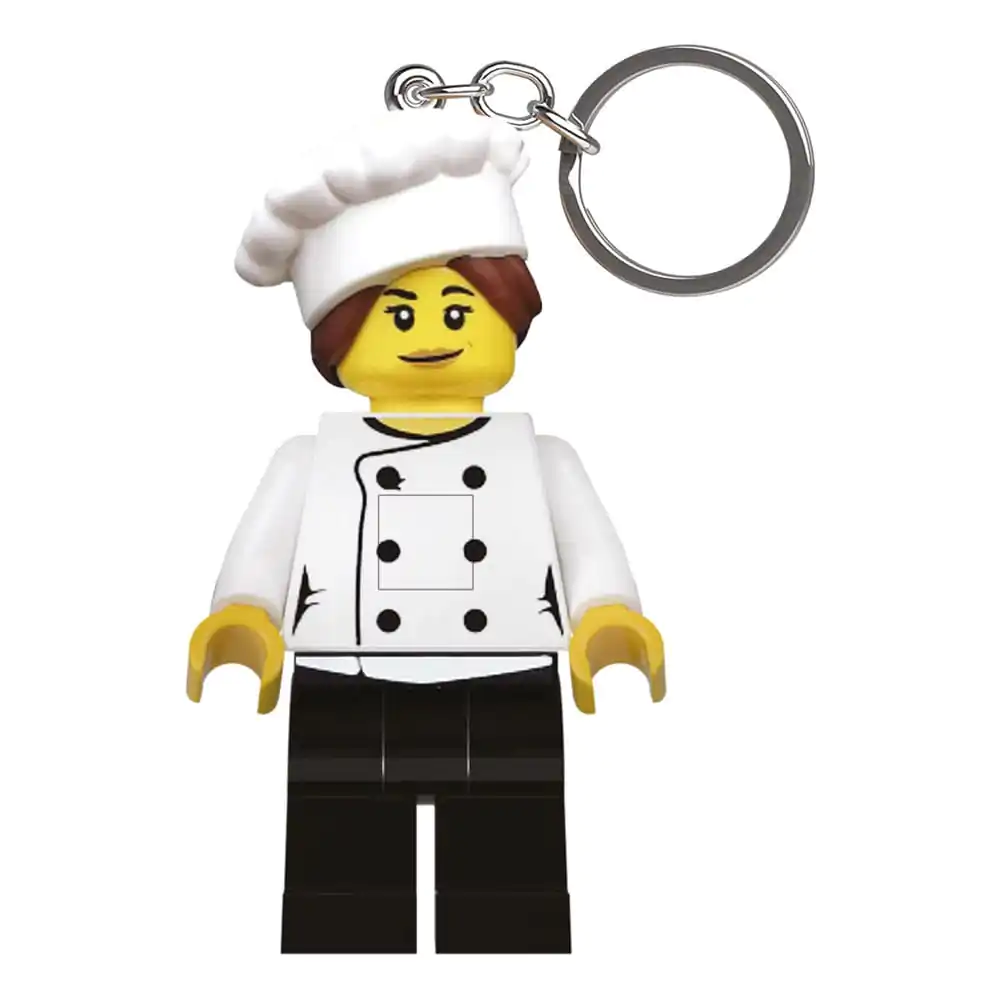 Breloc LEGO Minifigure cu lumină Chef Gourmet 8 cm poza produsului