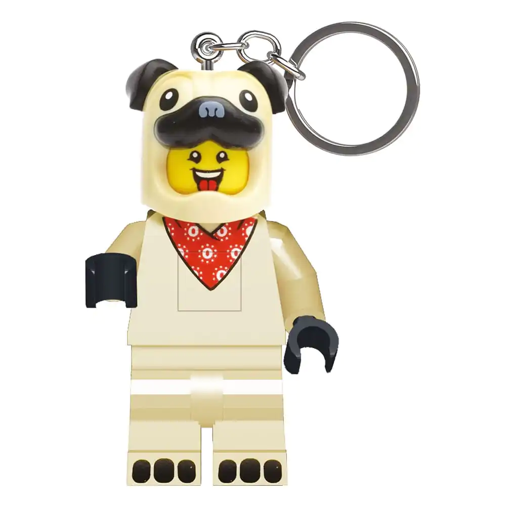 Breloc LEGO Minifigures cu lumină Pug 8 cm poza produsului