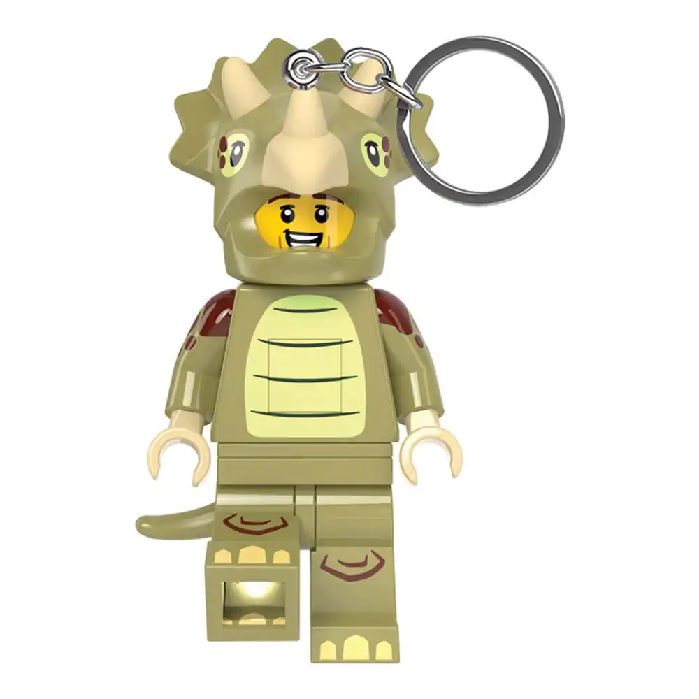 LEGO Minifigures Breloc luminos Costum Triceratops 8 cm poza produsului