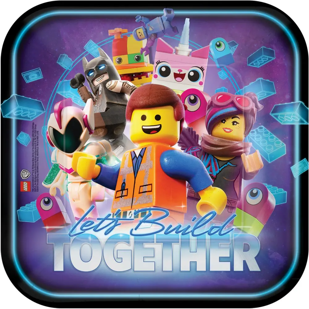 Lego Movie, The Lego Adventure Farfurii de hartie 8 bucati 23 cm poza produsului