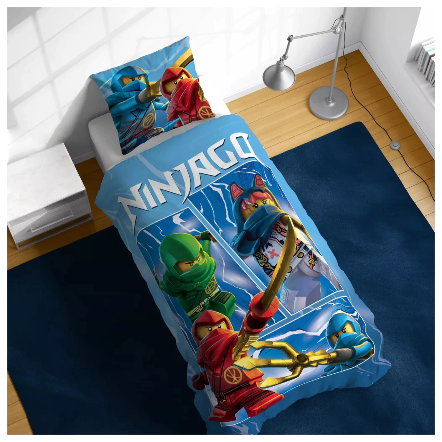 Lego Ninjago Warriors lenjerie de pat copii, prescolari</code> poza produsului