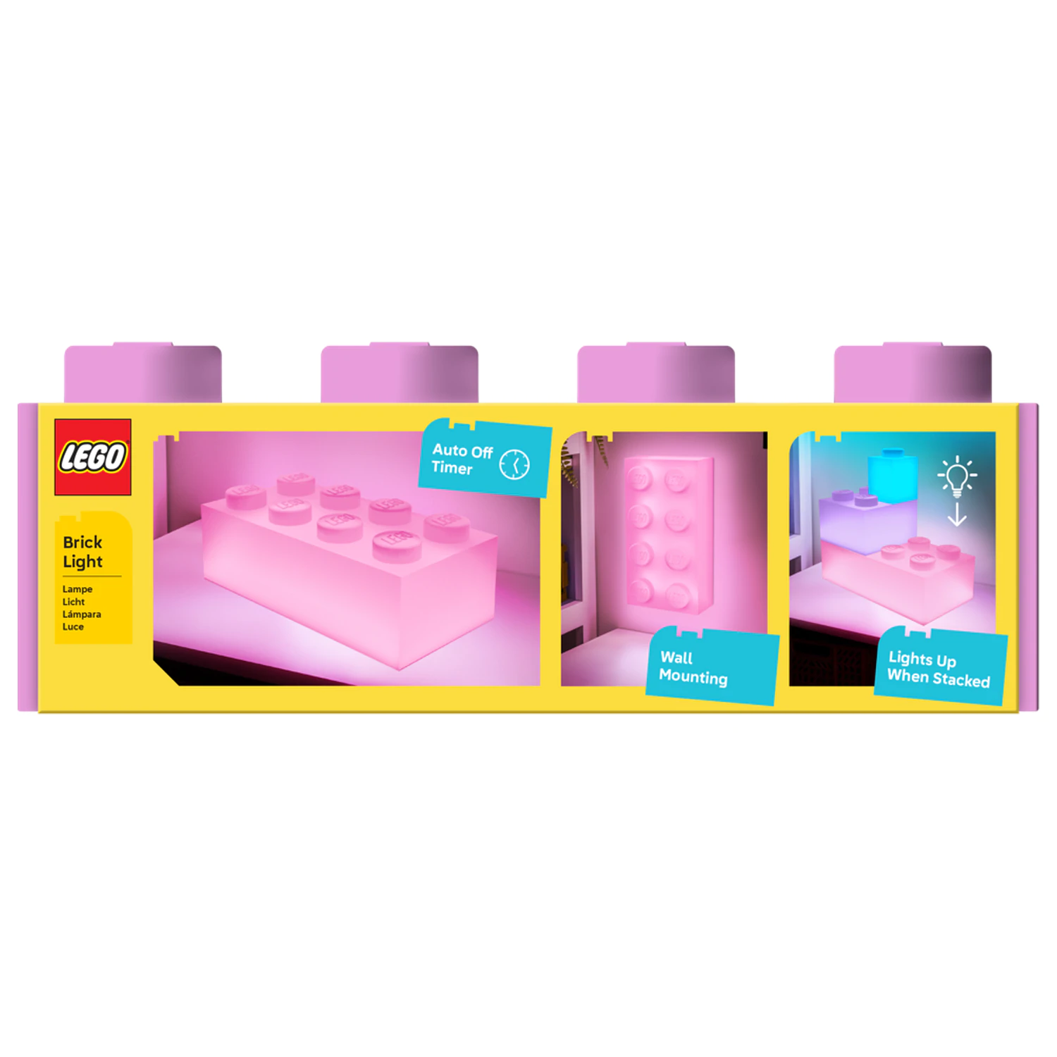 LEGO caramida roz 4x2 caramida deschisa 31x15 cm poza produsului