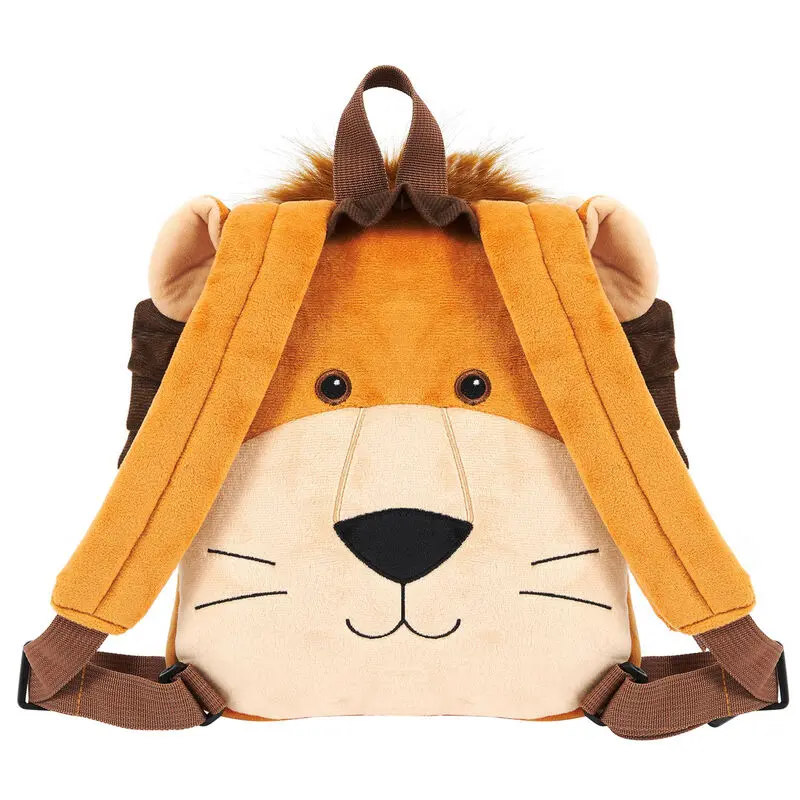 Rucsac reversibil Lenny Lion cu jucărie de pluș 25cm poza produsului