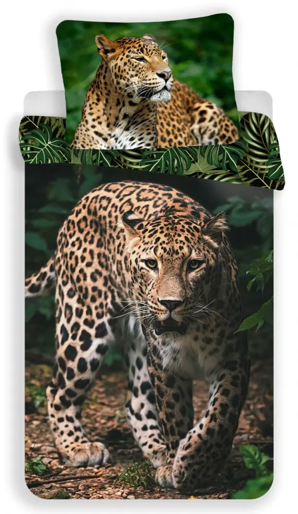Set Husa Pilota Leopard 140x200cm, 70x90cm poza produsului