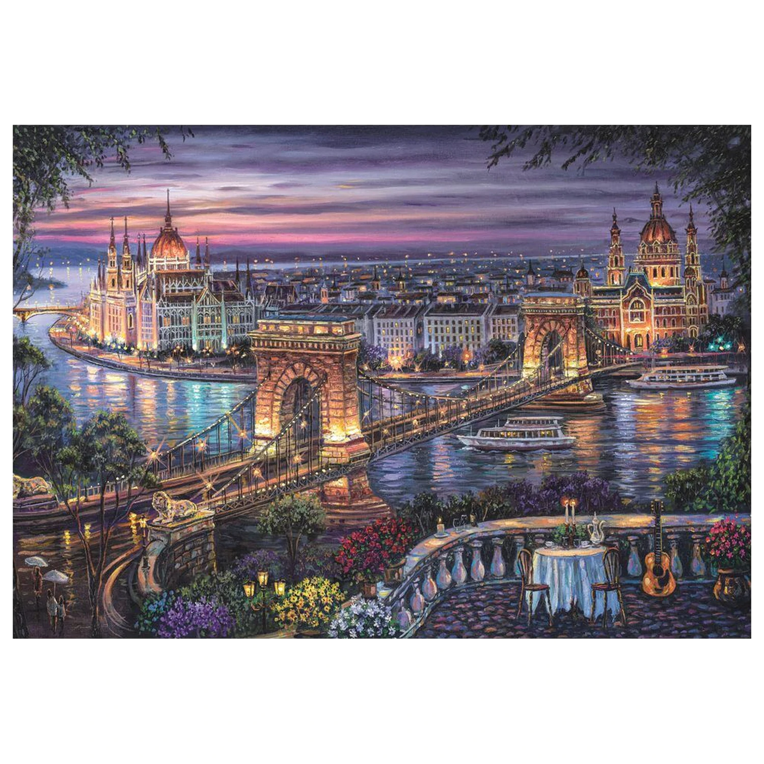 Lights Of The Danube puzzle 1000 piese poza produsului