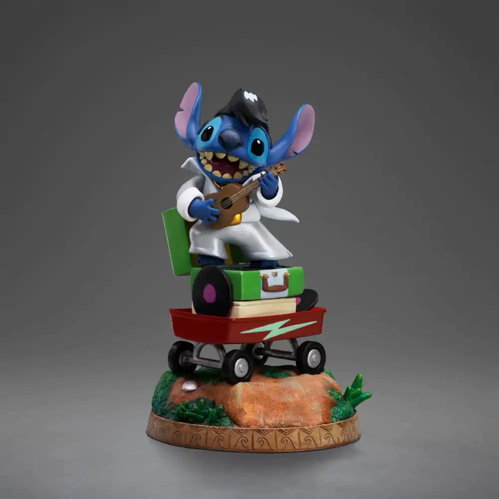 Lilo & Stitch Art Scale Statuie 1/10 Stitch King of Rock 17 cm poza produsului