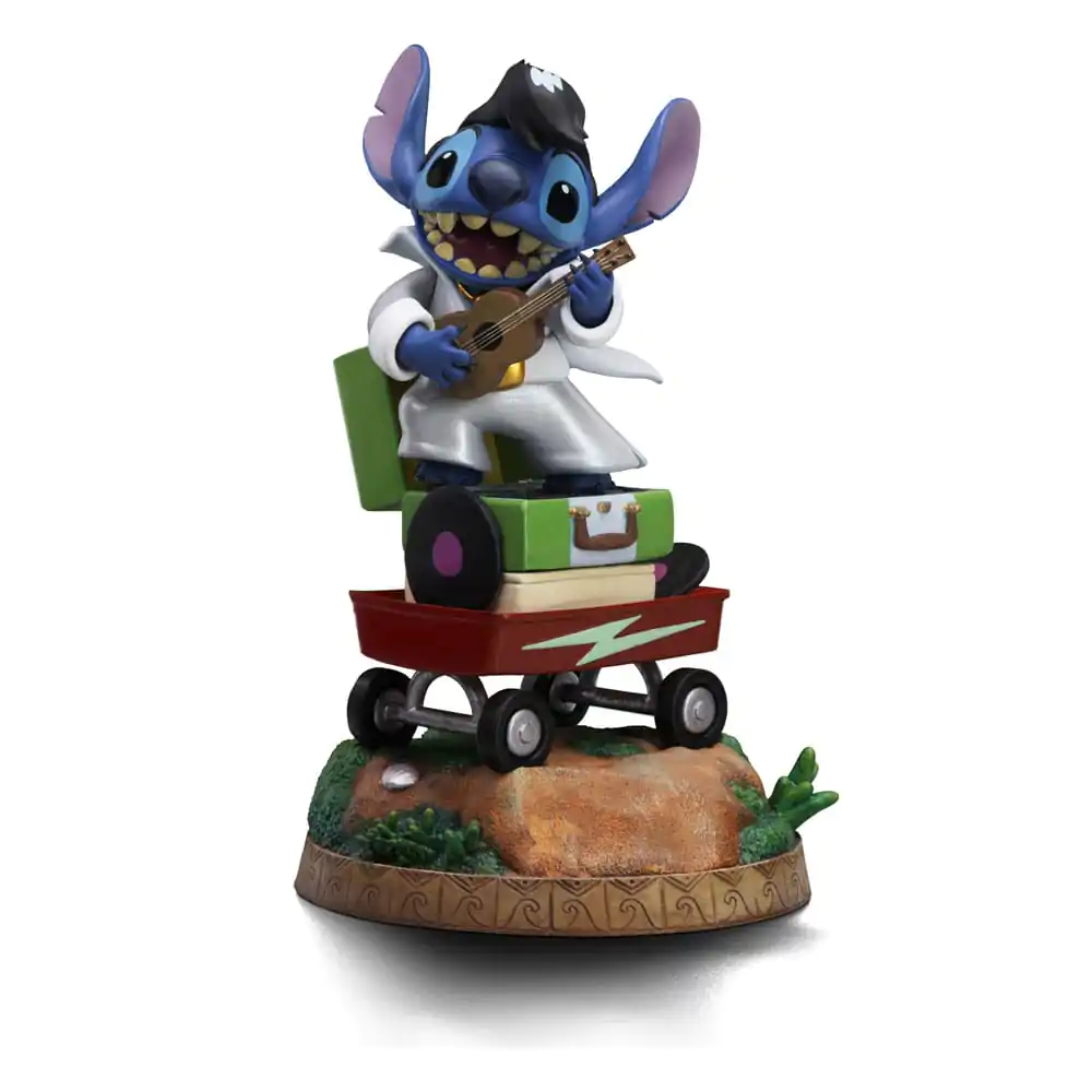 Lilo & Stitch Art Scale Statuie 1/10 Stitch King of Rock 17 cm poza produsului