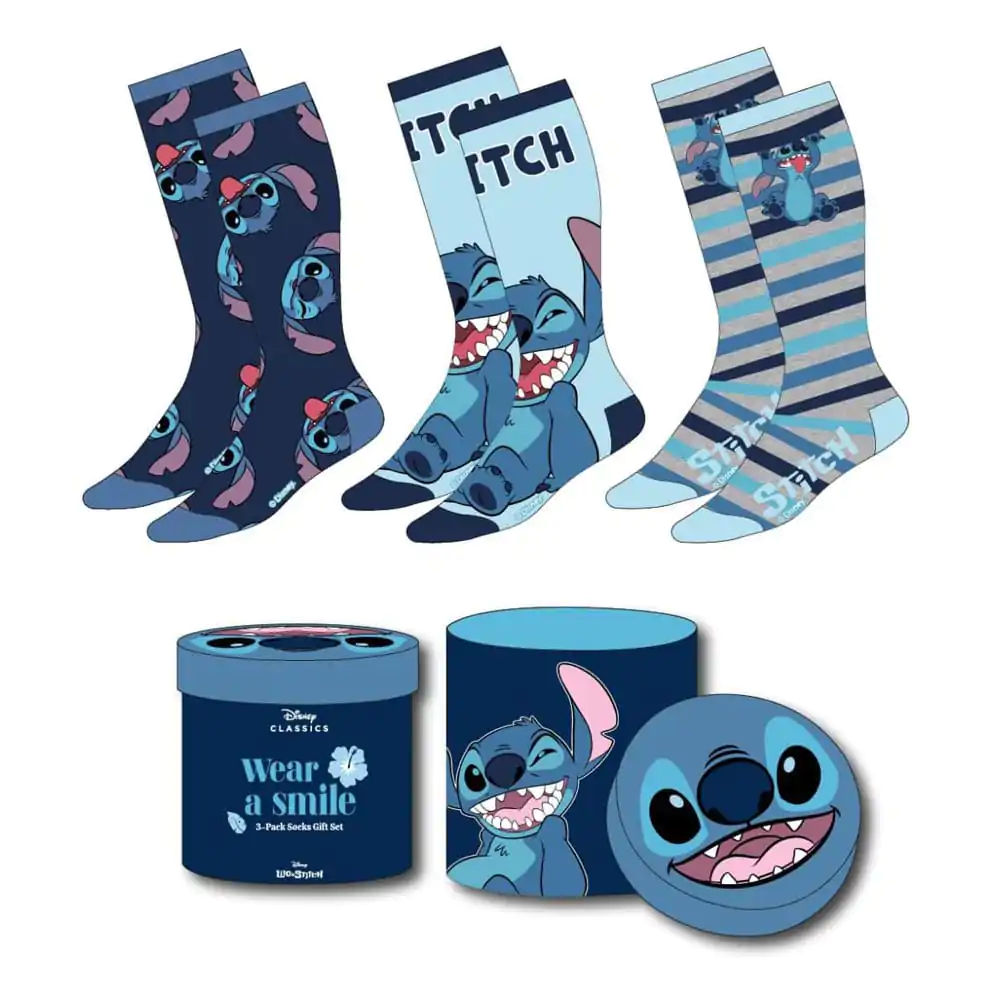 Lilo & Stitch Șosete Set 3 Perechi Crazy Stitch 36-43 poza produsului