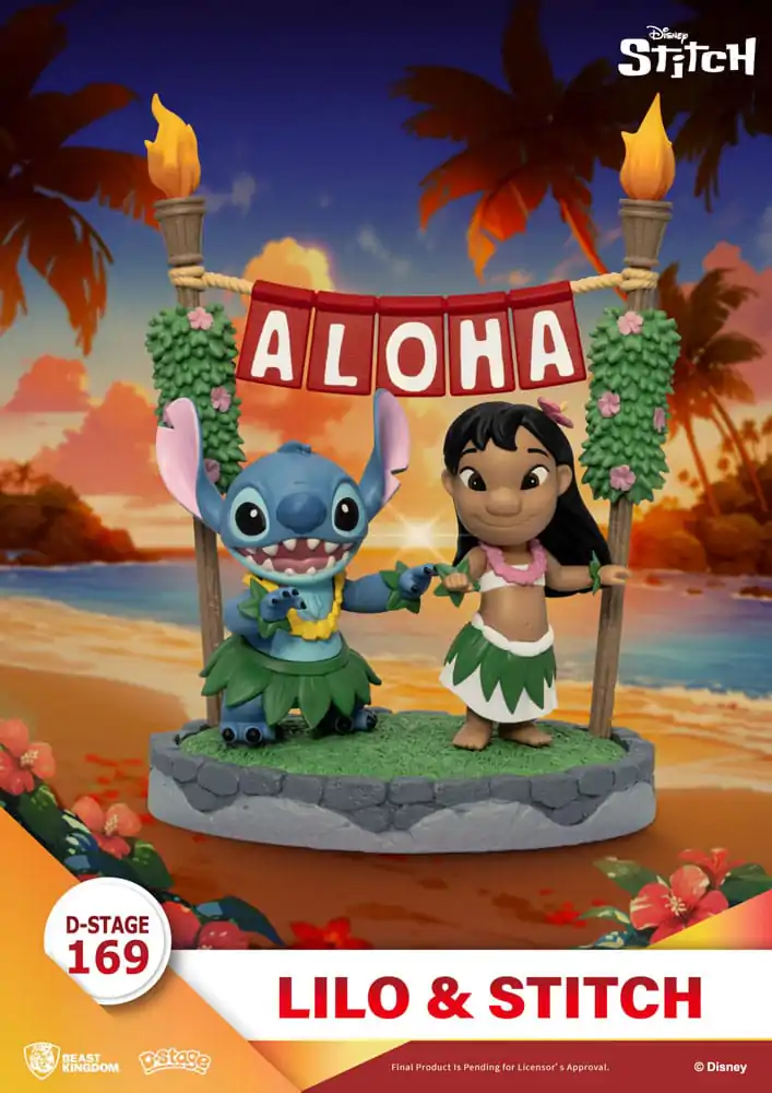 Lilo & Stitch D-Stage dioramă PVC Lilo & Stitch 16 cm poza produsului