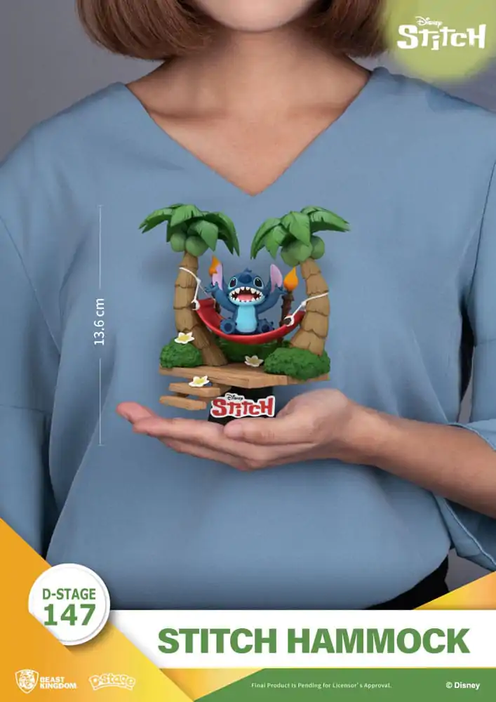 Lilo & Stitch D-Stage PVC Diorama Stitch Hamac 13 cm poza produsului