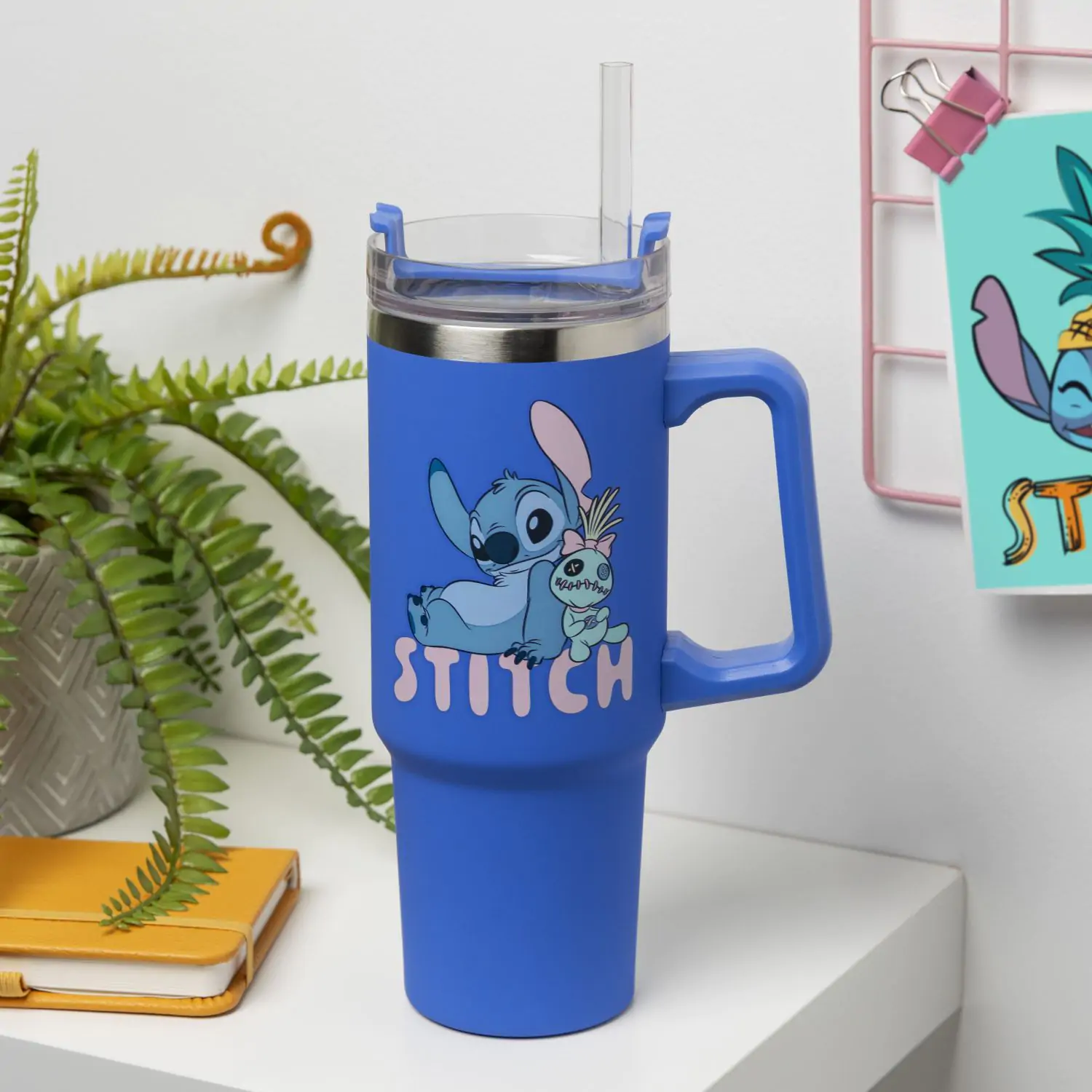 Lilo & Stitch Pahar de călătorie multifuncțional Stitch Albastru poza produsului