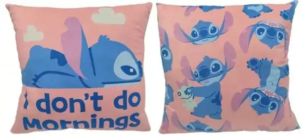 Lilo & Stitch Pernă Stitch I don't do mornings 40 cm poza produsului