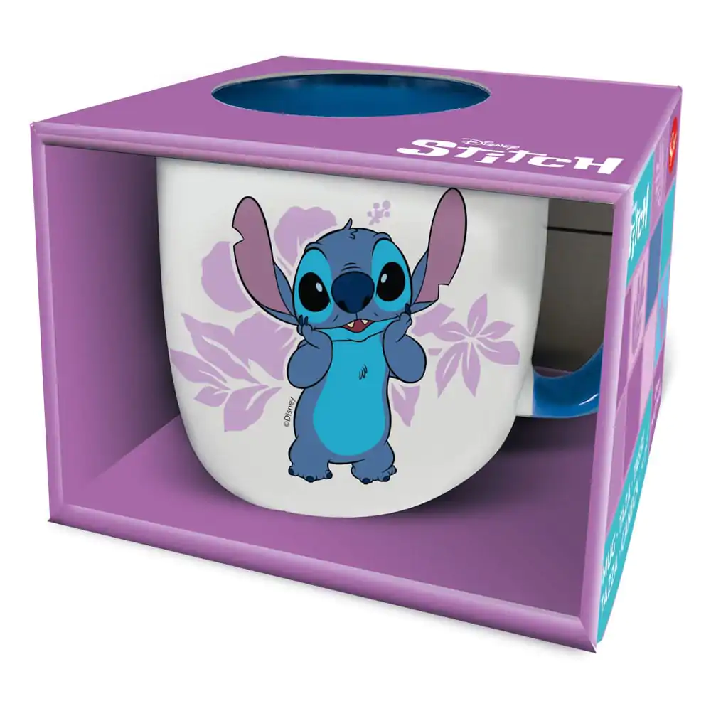 Lilo & Stitch Cană Stitch roz Flowers 385 ml poza produsului