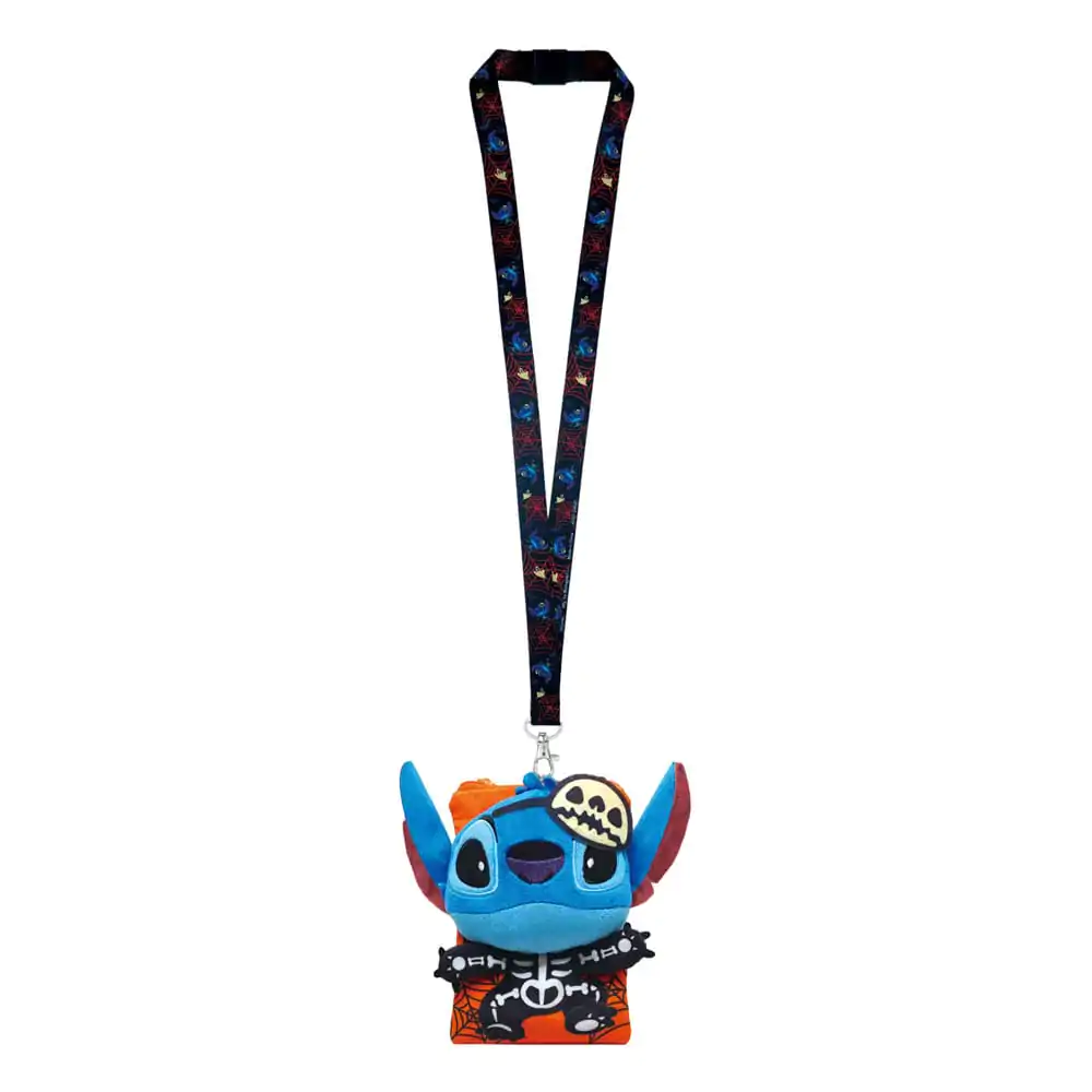 Lilo & Stitch Lanyard Stitch Skeleton with Card Holder șnur cu suport pentru card poza produsului