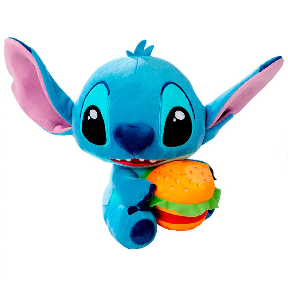 Figurină de pluș Lilo & Stitch Stitch cu burger 25 cm poza produsului
