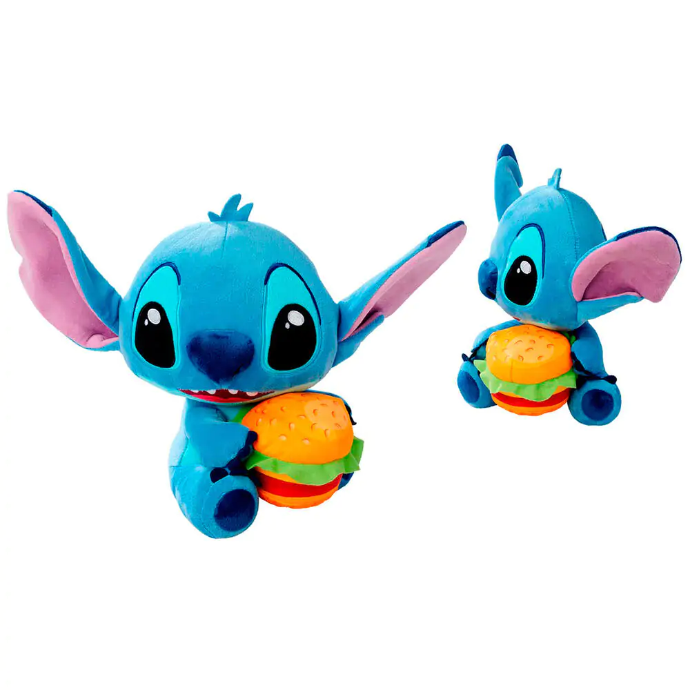Figurină de pluș Lilo & Stitch Stitch cu burger 25 cm poza produsului