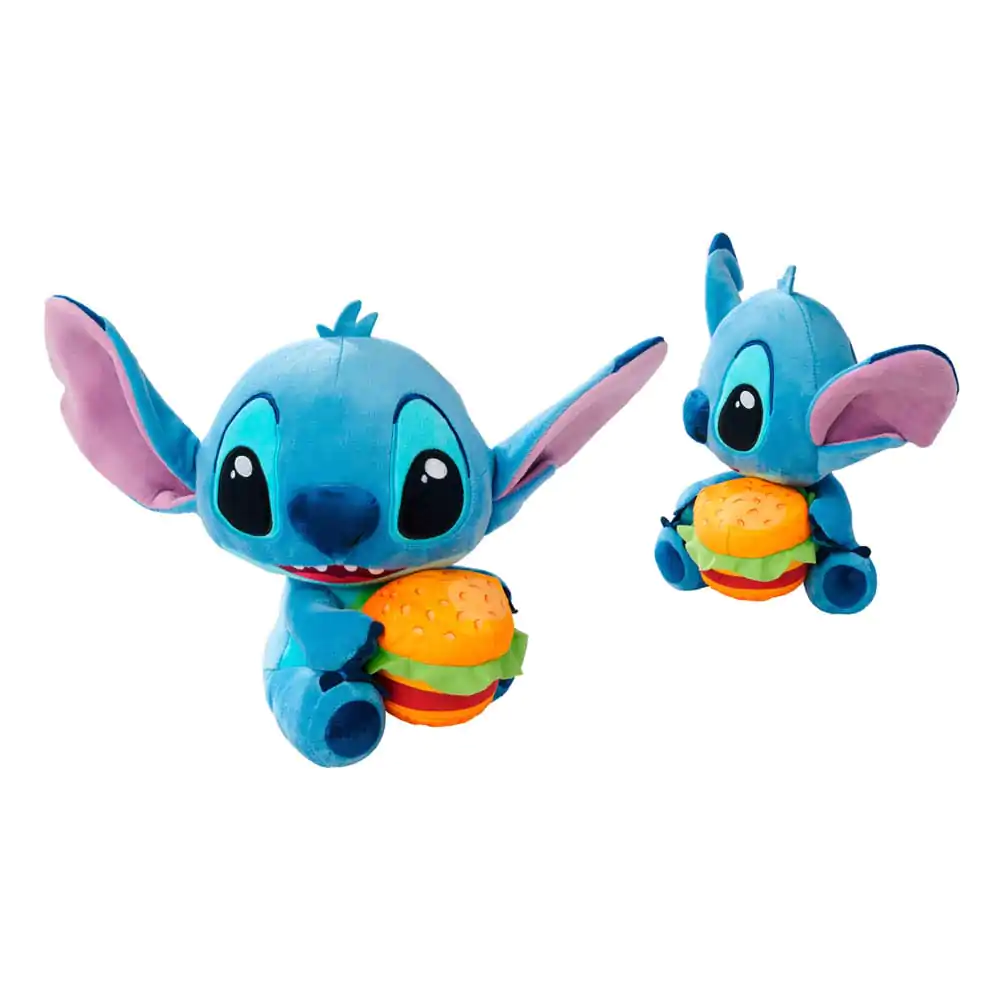 Figurină de pluș Lilo & Stitch Stitch cu burger 25 cm poza produsului