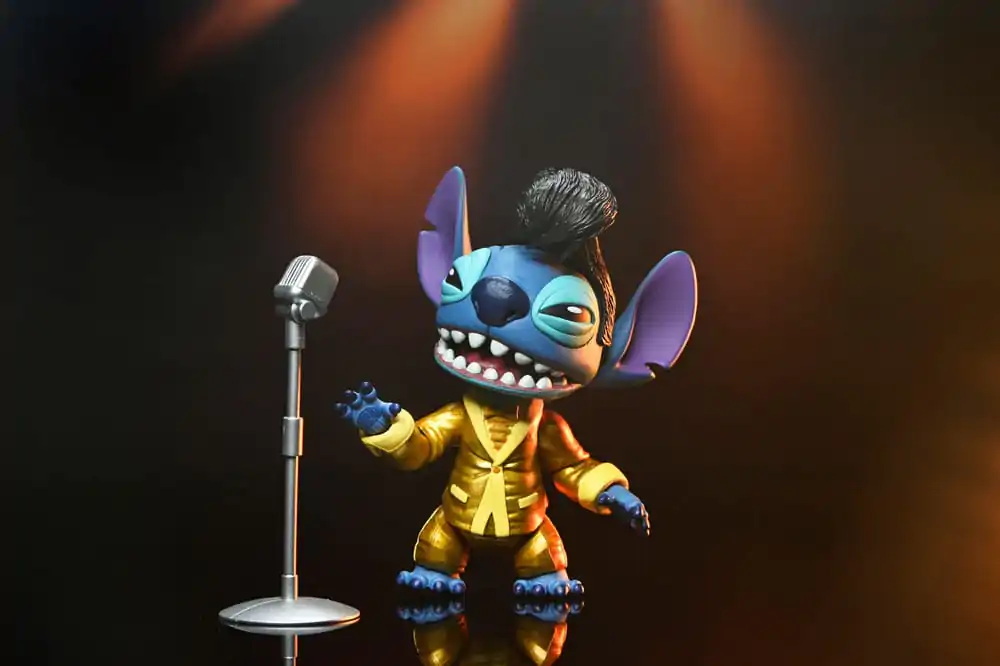 Lilo & Stitch Action Figure Ultimate Gold Suit Elvis Stitch 7 cm Figurina poza produsului
