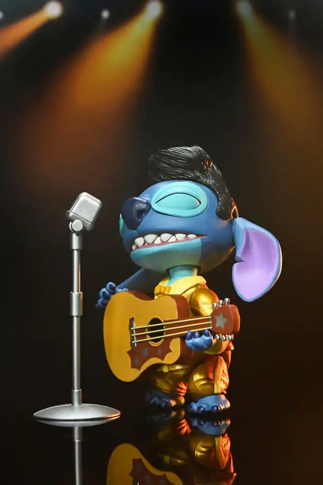 Lilo & Stitch Action Figure Ultimate Gold Suit Elvis Stitch 7 cm Figurina poza produsului