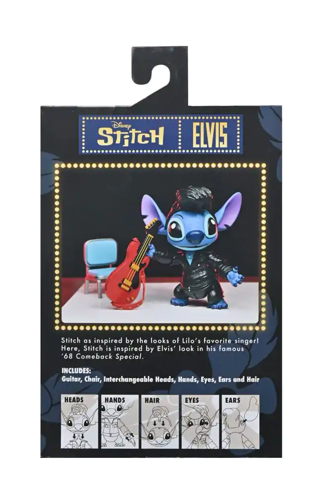 Lilo & Stitch Figurina de acțiune Ultimate Singer Elvis Stitch 7 cm poza produsului