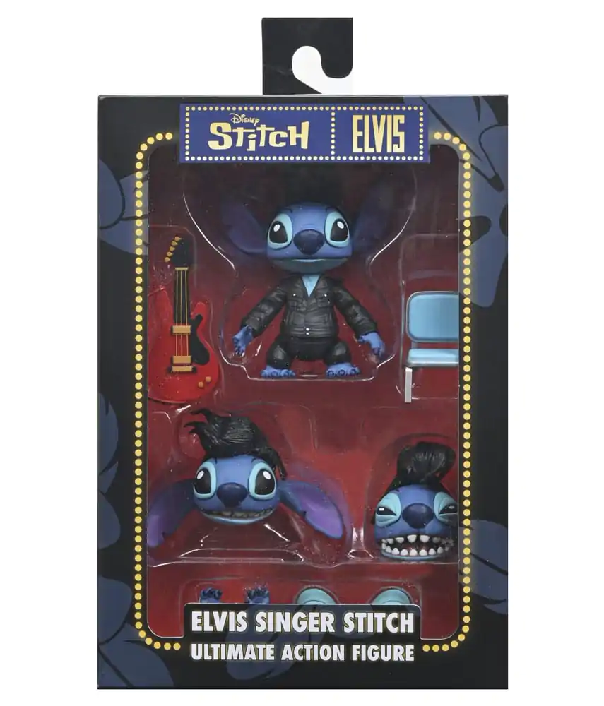 Lilo & Stitch Figurina de acțiune Ultimate Singer Elvis Stitch 7 cm poza produsului