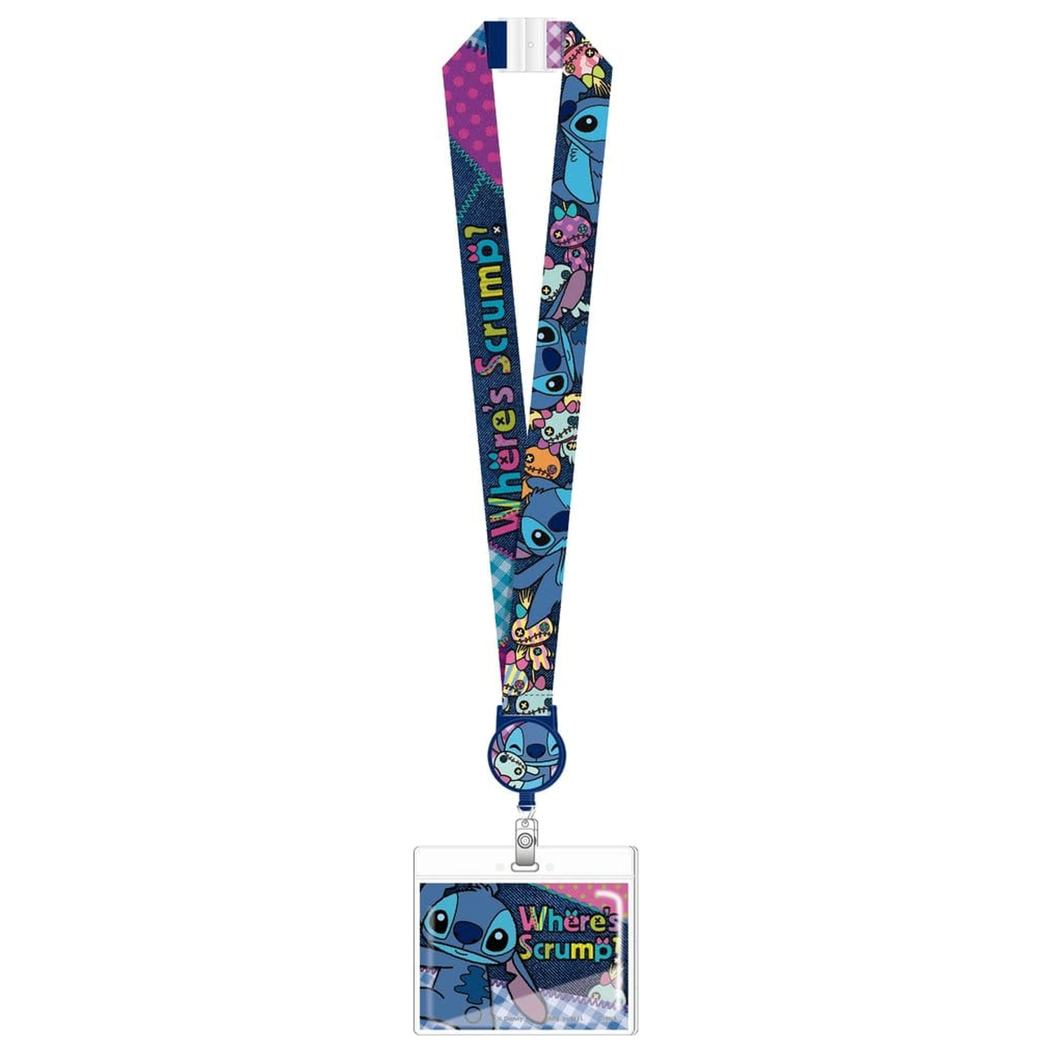 Lilo & Stitch Deluxe Lanyard cu suport pentru card Stitch Where's Scrump? poza produsului