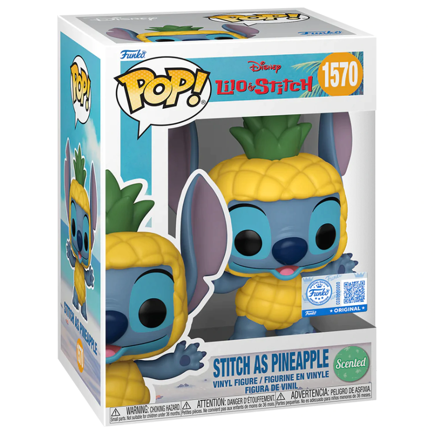 Lilo & Stitch Funko POP Disney Stitch ca Ananas (SC) poza produsului