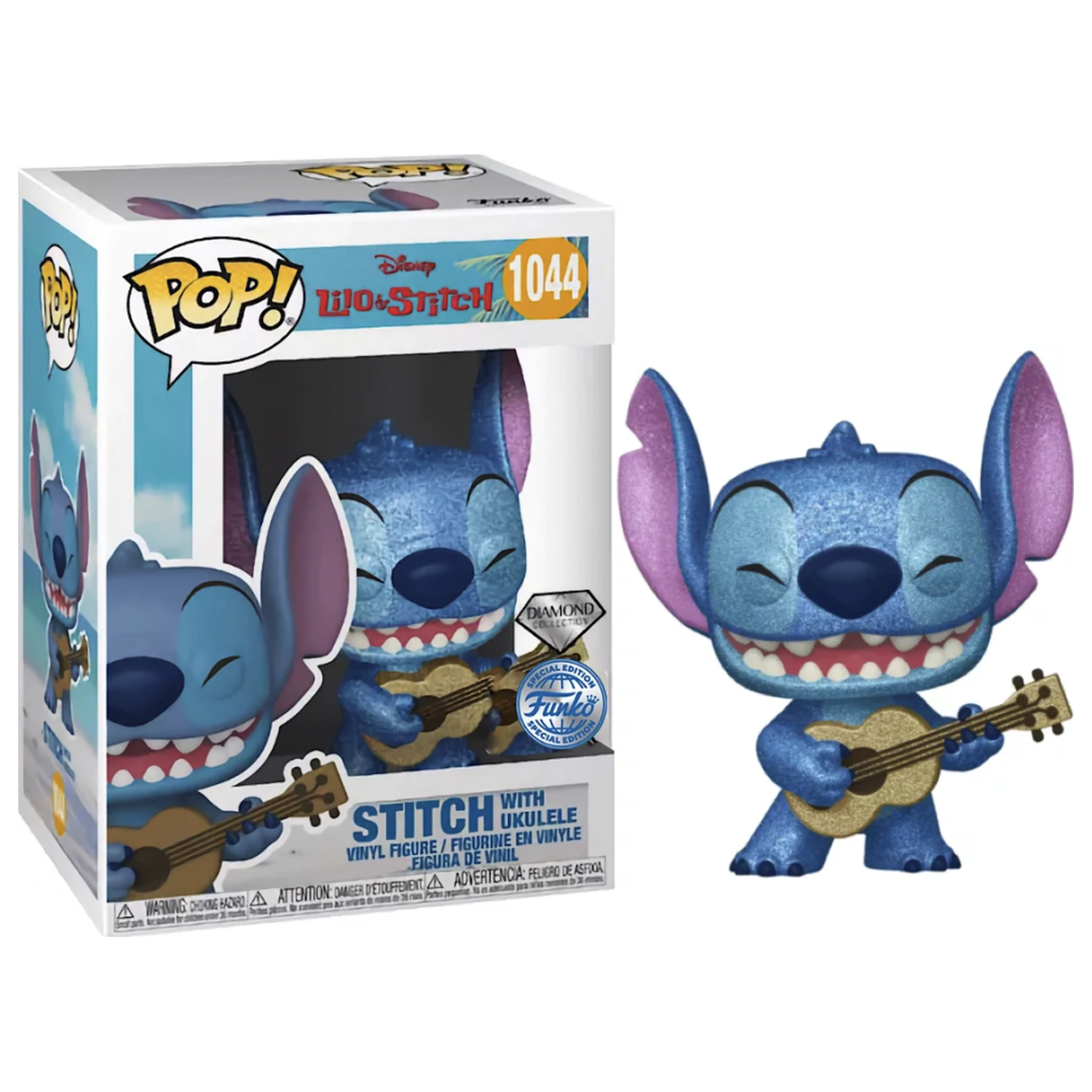 Lilo & Stitch Funko Pop Stitch with Ukulele (Diamond) poza produsului