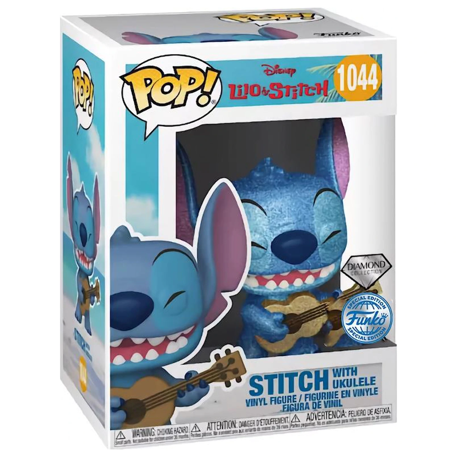 Lilo & Stitch Funko Pop Stitch with Ukulele (Diamond) poza produsului