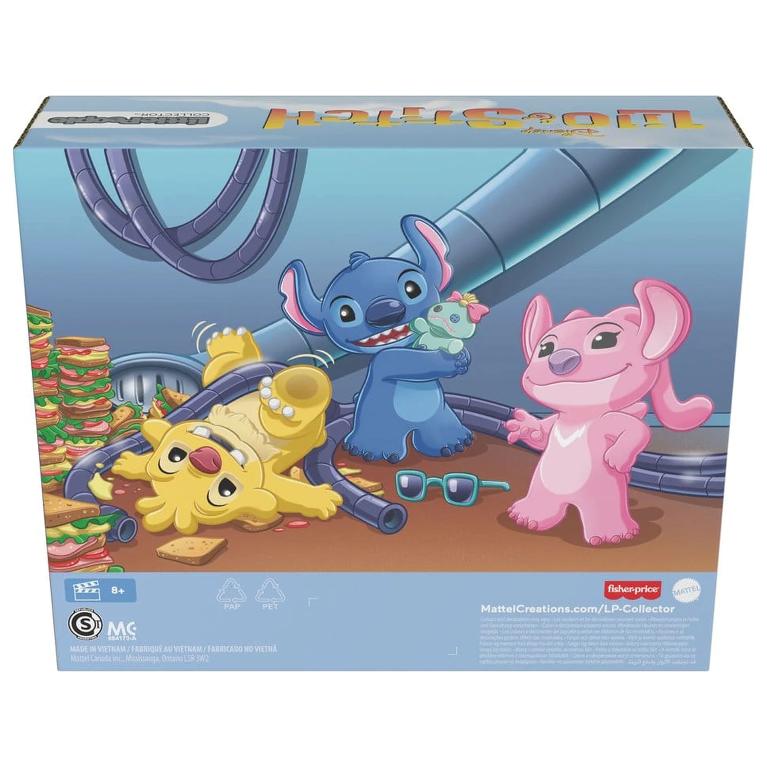 Lilo & Stitch Little People Collector Mini Figurina Pachet 3 Stitch & The Cousins 7 cm poza produsului