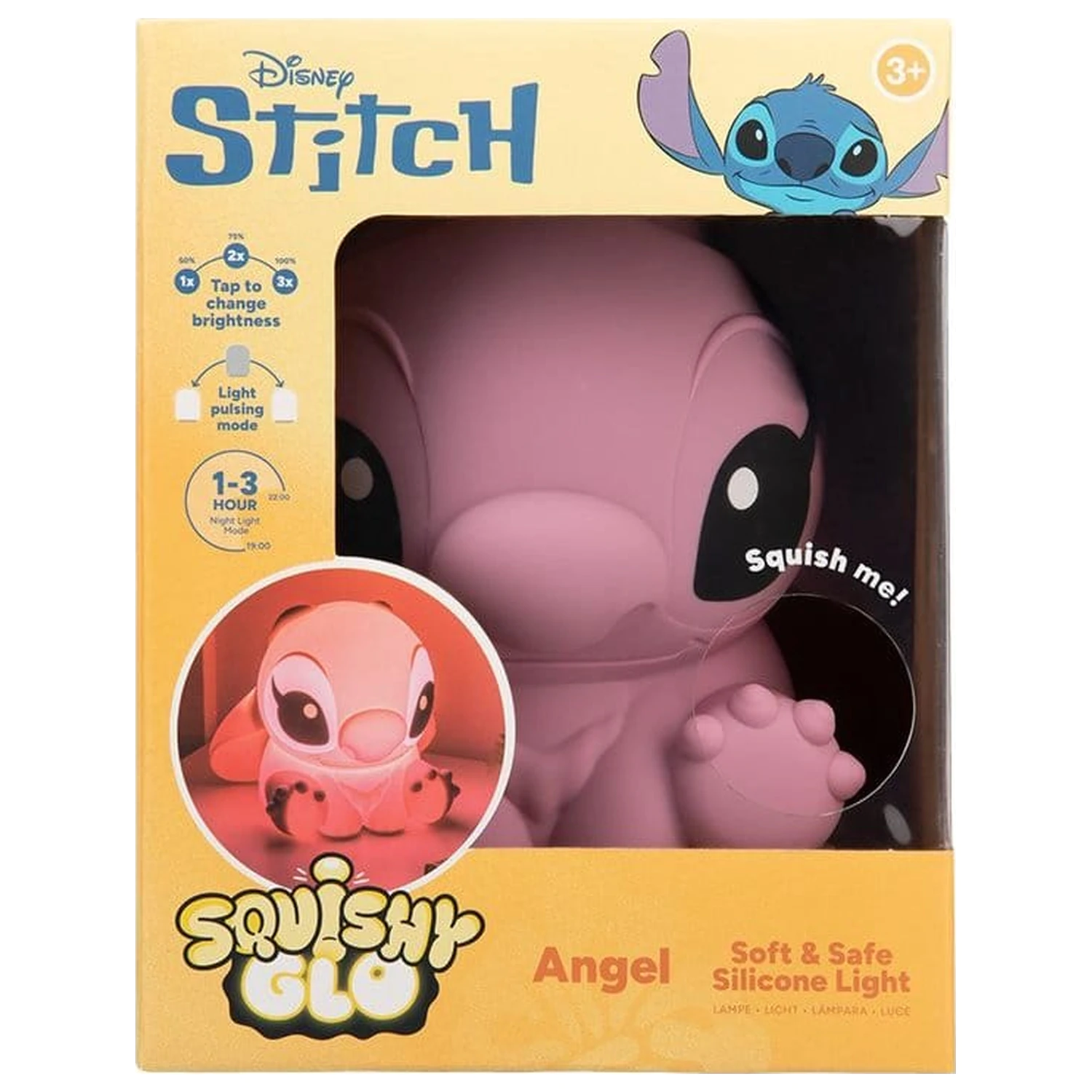 Lilo & Stitch SquishyGlo Silicon Light Angel Reîncărcabil poza produsului
