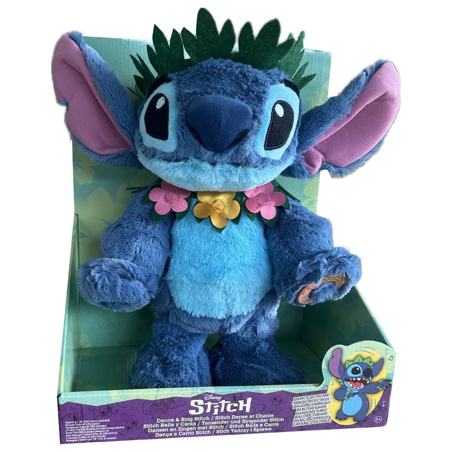 Lilo & Stitch Figurina Plus Stitch 38 cm cu functii de dans si cantat poza produsului