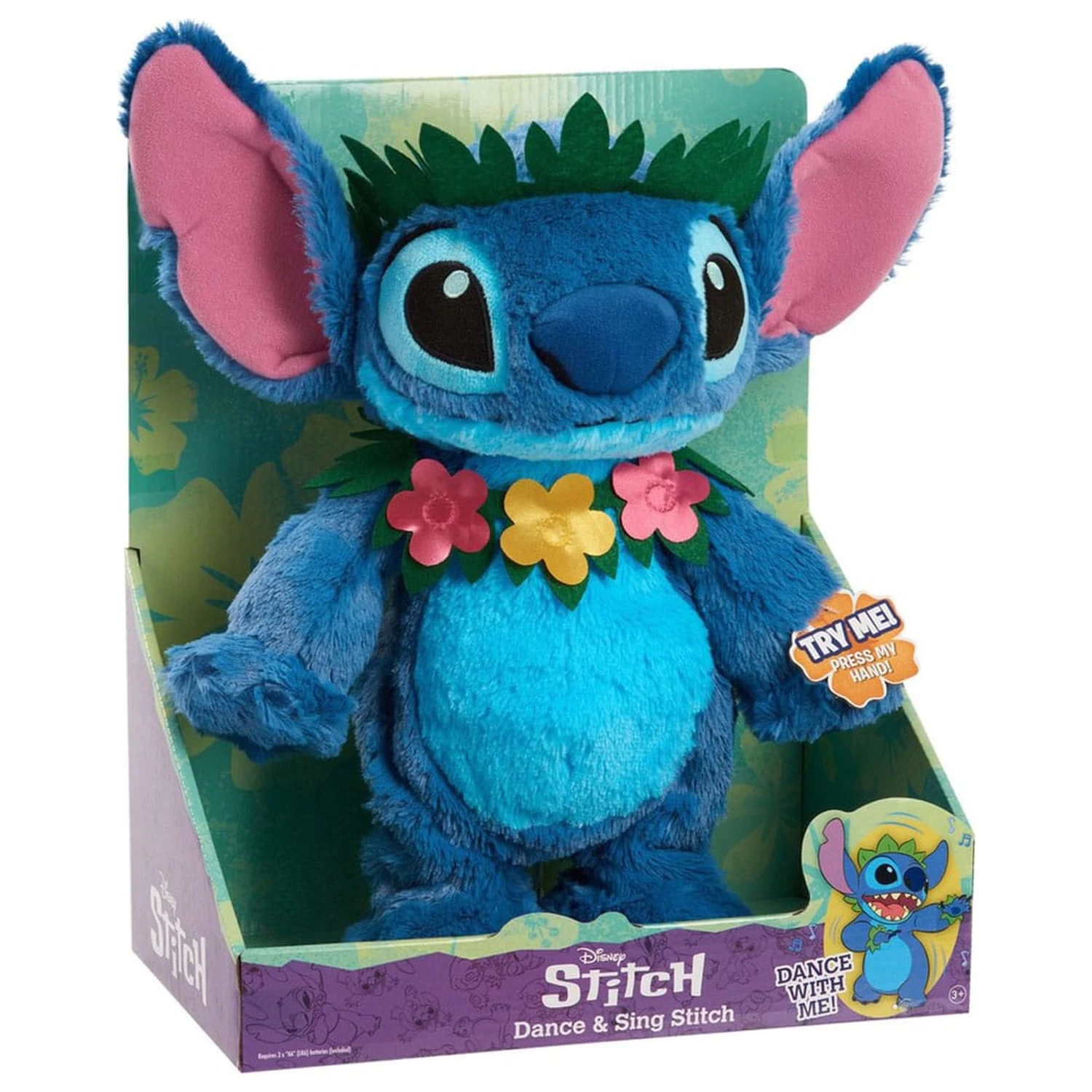 Lilo & Stitch Figurina Plus Stitch 38 cm cu functii de dans si cantat poza produsului