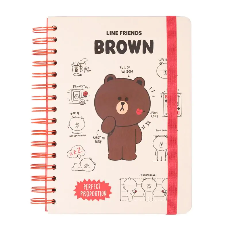Line Friends caiet A5 poza produsului