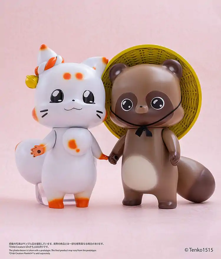 Figurină de vinil Little Fox with Two Tails Chibi Creature Ponkichi 15 cm poza produsului