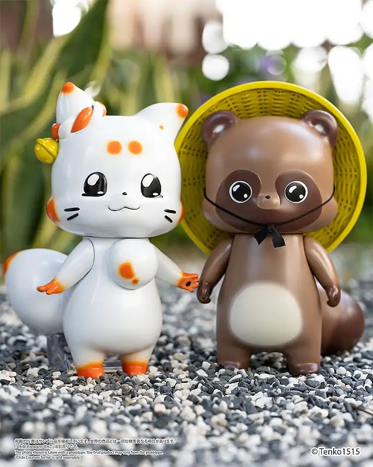 Figurină de vinil Little Fox with Two Tails Chibi Creature Ponkichi 15 cm poza produsului